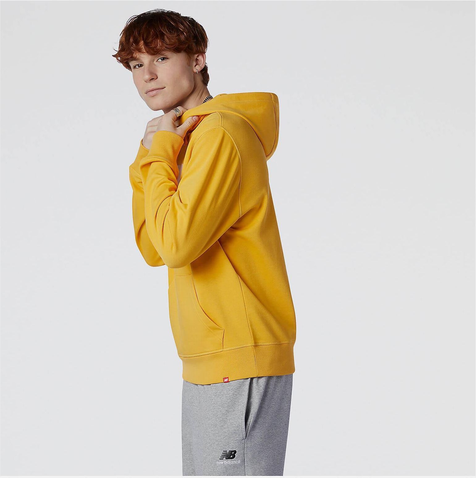 New Balance ESSENTIALS STACKED LOGO PO HOODIE YELLOW - Ceny i opinie -  Ceneo.pl