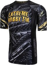 Zdjęcie Extreme Hobby Koszulka Dla Dziecka Sportowa Z Krótkim Rękawem Termoaktywna Bone Crusher Czarny - Stryków
