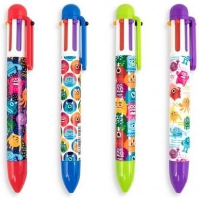 Kolorowe Baloniki Długopis Mechaniczny 6W1 Potworki