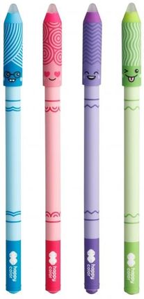 Happy Color Długopis Wymazywalny Buźki Lol 0 5Mm Niebieski (Ha 4120 01Lo-3) Mix Wzorów