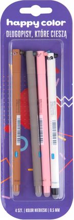 Happy Color Długopis Ścieralny Uszaki 4Szt Blister