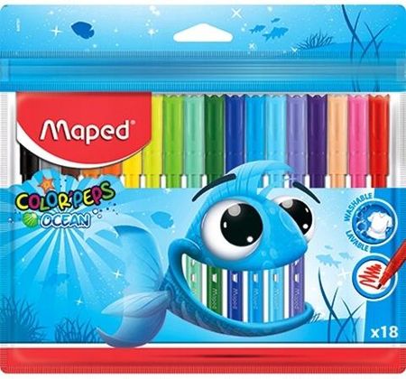 Maped Flamastry Colorpeps Ocean 18 Kol Zip 845721