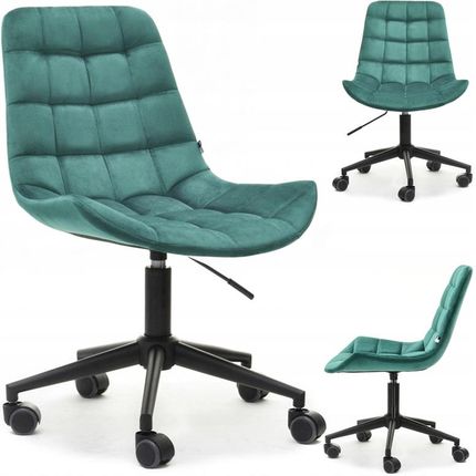 Mebel-Partner Ergonomiczne Krzesło Obrotowe Elior Zielony Czarny