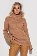Makadamia Sweter w kolorze karmelowym - Swetry damskie