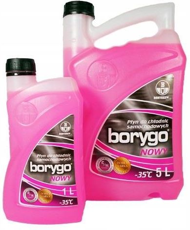BORYGO NOWY płyn do chłodnic -35C 5L - zdjęcie 3 BORYGO NOWY płyn do chłodnic -35C 5L