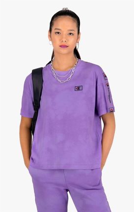 Champion Wmns Organic Cotton Blend Tie Dye T-Shirt Purple