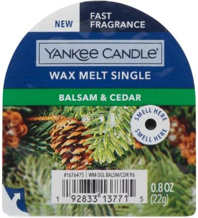 Yankee Candle Classic Wax Balsam & Cedar 22G 8535