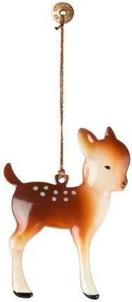 Maileg Bambi Z Kropkami Bez Poroża Dekoracja Bożonarodzeniowa Metal Ornament Small Akcesoria Dla Lalek 15218