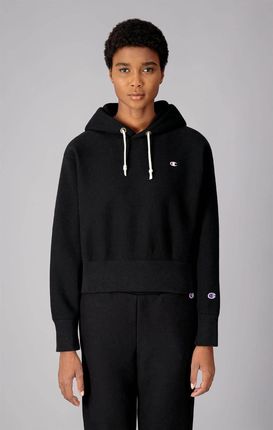 Champion Wmns Reverse Weave Cropped Hoodie Black
