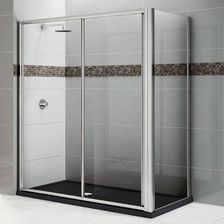 Zdjęcie Novellini harmonijkowe podwójne - biały (120 cm) NSTAR2S120-1A - Łazy