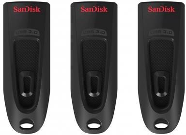 Sandisk 3x64GB Ultra (USB 3.0) 130MB/s (zestaw 3 szt.) (SDCZ48064GG46T)