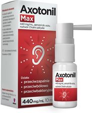 Zdjęcie Axotonil Max Aerozol Do Ucha 40mg/ml 10ml - Wolsztyn