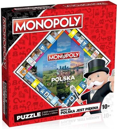 Winning Moves Puzzle 1000El. Monopoly Board Polska Jest Piękna