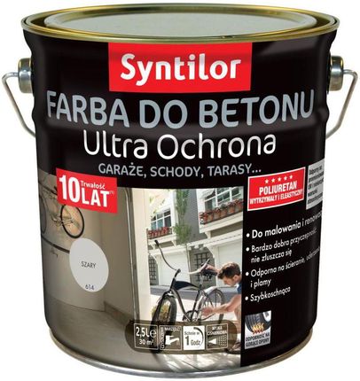 Syntilor Farba Do Betonu Ultra Ochrona 2,5L Szary