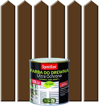 Syntilor Farba Do Drewna Ultra Ochrona 0,5L Brązowy