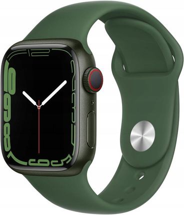 Apple Watch Series 7 Cellular Koperta 41 mm z aluminium w kolorze zielonym z paskiem sportowym w kolorze zielonym (MKHT3TY/A)