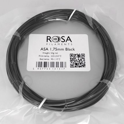 ROSA3D ASA 1,75MM BLACK 50G