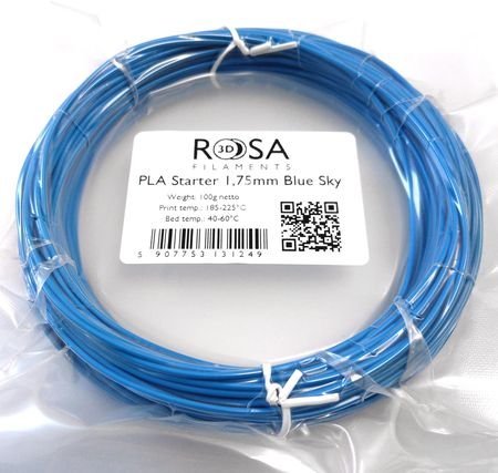 ROSA3D PLA STARTER 1,75MM BLUE SKY 100G