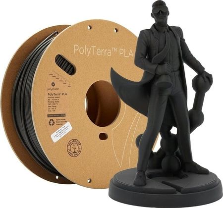 Polymaker PolyTerra PLA Charcoal Black - 1,75 mm / 1000 g (70820)