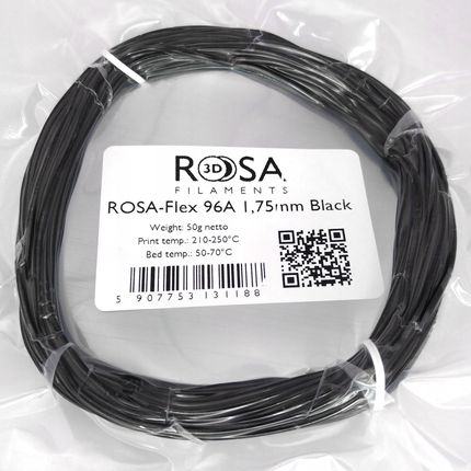 ROSA 3D FILAMENT ROSA3D FLEX 96A TPU 50G CZARNY BLACK (5907753131188)