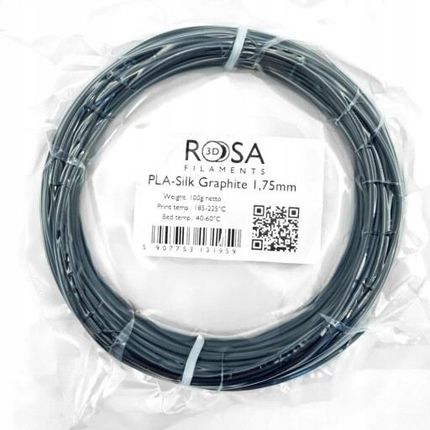 ROSA 3D ROSA3D PLA SILK 1,75MM 0,1KG GRAPHITE (ROSA3D3448)