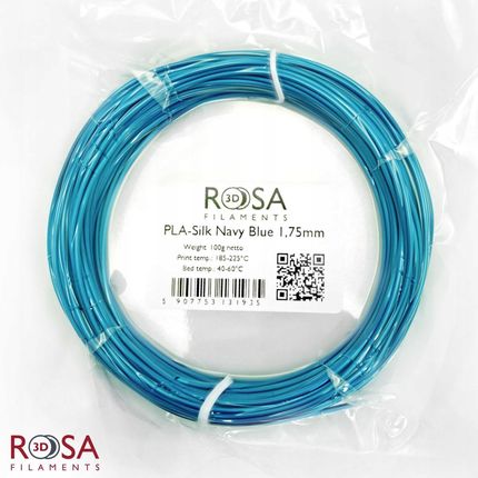 ROSA 3D FILAMENT ROSA3D PLA SILK 1,75MM 100G NAVY BLUE