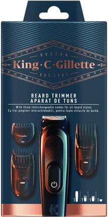 Gillette King C.Zestaw z męskim bezprzewodowym trymerem do brody