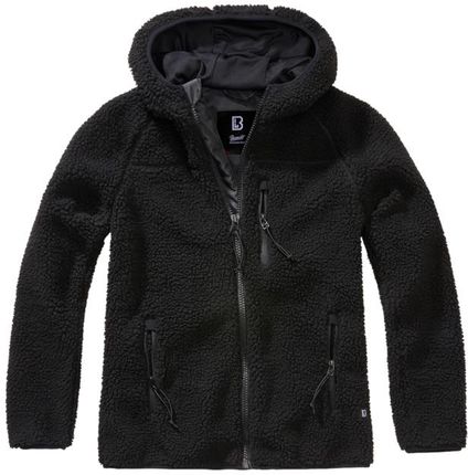 Damska kurtka polarowa Brandit Teddy, czarna - Rozmiar:XL