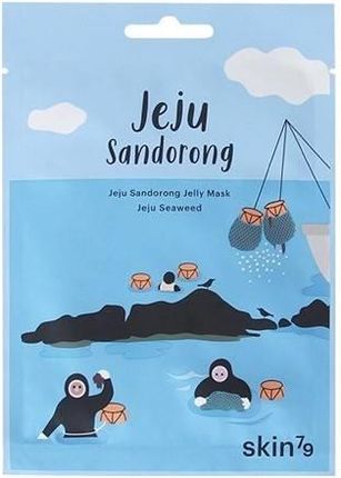 Skin79 Jeju Sandorong Jelly Mask Seaweed Żelowa Maska Kojąco-Chłodząca 33Ml