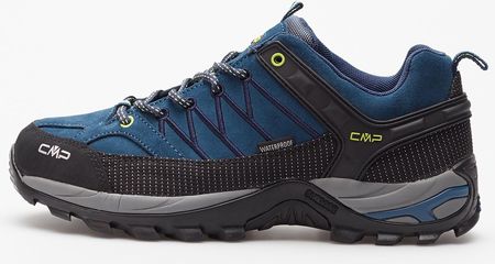 Cmp Rigel Low Trekking Shoes Wp Blue Ink Yellow Fluo