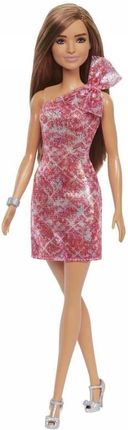 Barbie Glitz Błyszcząca Sukienka - Różowa T7580 GRB33