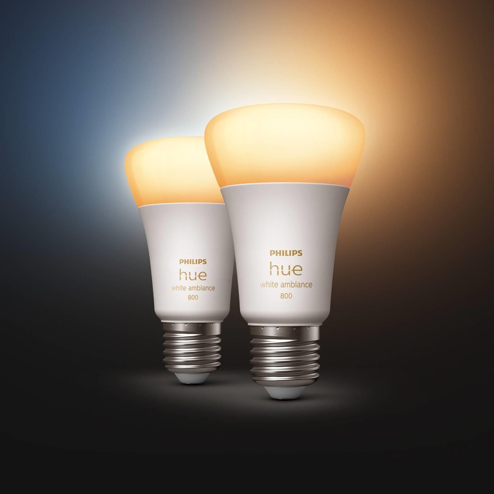 PHILIPS HUE White ambiance 2 szt. E27 1100lm (929002468404