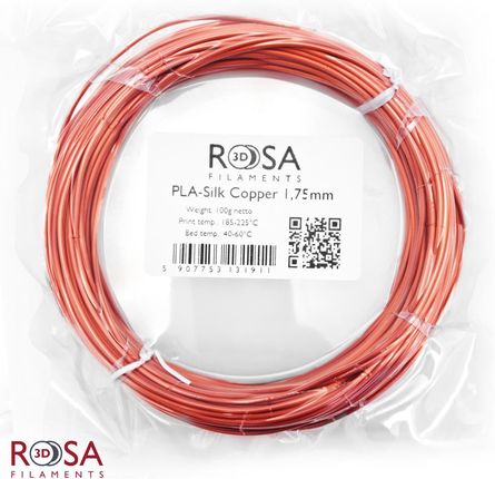 Rosa 3D PLA-Silk 1,75mm Copper 100g