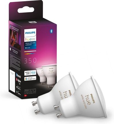 PHILIPS HUE White and color ambiance 2 szt. 5.7W GU10 350lm (929001953112)