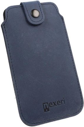 Nexeri Wsuwka Iphone 13 13 Pro 12 12 Pro Etui Skórzane Leather Pocket Xl Granatowa (5904161118954)