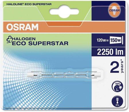 Osram Haloline Eco/Superstar 120W 230V R7S 74 9mm 30 Save 2000h Life 4008321928931