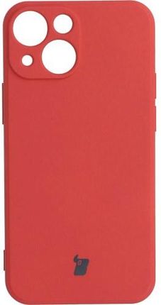 Bizon Etui Case Silicone iPhone 13 Mini Czerwone