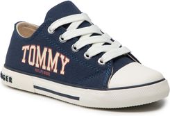 Trampki Tommy Hilfiger Low Cut Lace Up Sneaker T X M Blue Ceny I Opinie