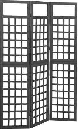 vidaXL Parawan pokojowy 3 panelowy trejaż drewno jodłowe 121x180 cm (316482)