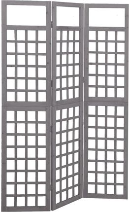 vidaXL Parawan pokojowy 3 panelowy trejaż drewno jodłowe 121x180 cm (316486)