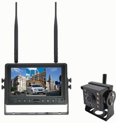 Expert Electronics Bezprzewodowy Cyfrowy Zestaw Mini Kamera Cofania + Monitor 7" 12V 24V Z Funkcją Nagrywania Dvr