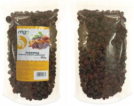 Migogroup Żurawina Suszona Słodzona Sokiem Jabłkowym 500g - zdjęcie 2