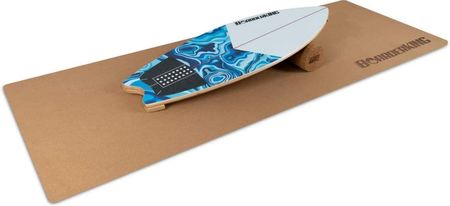 Boarderking Indoorboard Wave Balance Board Deska Do Balansowania Mata Wałek Drewno Korek