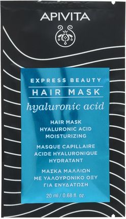 Apivita Express Beauty - nawilżająca maska do włosów z kwasem hialuronowym 20ml