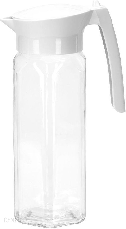 Dzbanek szklany do wody lemoniady napojów do lodówki chłodziarki z uchwytem i pokrywką 1,5 l