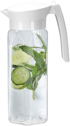 Dzbanek szklany do wody lemoniady napojów do lodówki chłodziarki z uchwytem i pokrywką 1,5 l