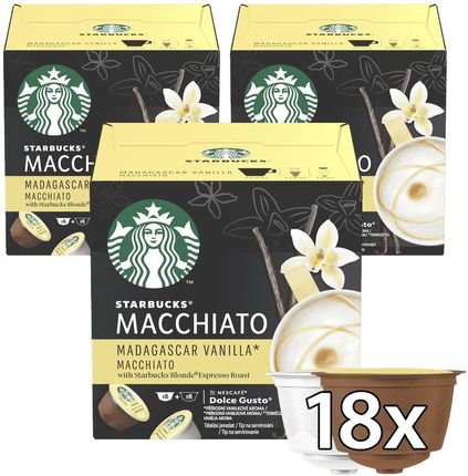 Starbucks By Nescafe Dolce Gusto Madagaskar Vanilla Latte Macchiato 3x6 Kapsułek