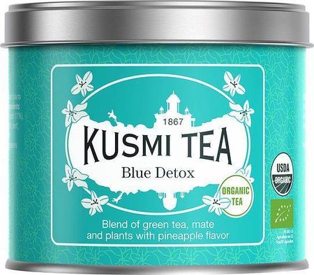 Kusmi Tea Organic Blue Detox Herbata Sypana W Puszce 100g