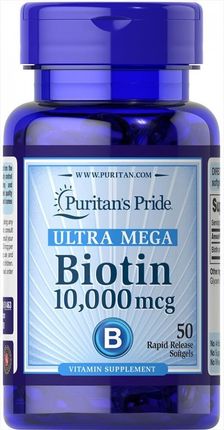 Puritan's Pride Biotyna 10000 mcg - 50 kapsułek