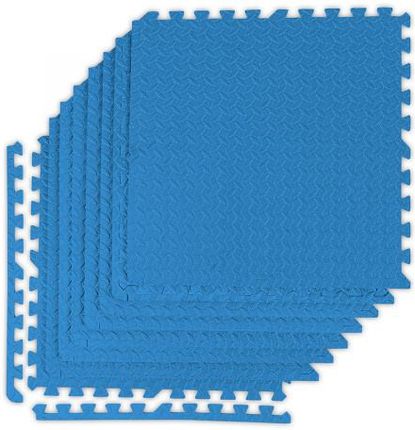 Mata amortyzująca Sapphire SG-006 puzzle 122 x 240 cm - niebieska